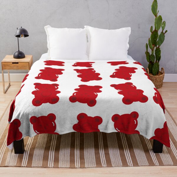 Item preview, Jelly gummy bears, red gummy bear pattern. Red gummies designed and sold by Denisse diseno.