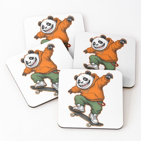 Item preview, Panda on a skateboard designed and sold by krabbaraban.