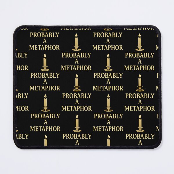 Item preview, Probably A Metaphor Literary Humor Candle Design designed and sold by TeeTimeTreasure.