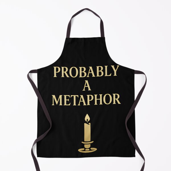 Item preview, Probably A Metaphor Literary Humor Candle Design designed and sold by TeeTimeTreasure.