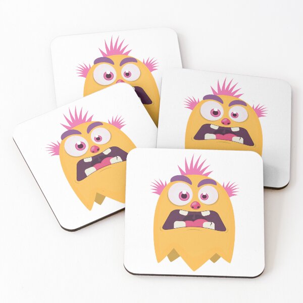 Item preview, Cute Yellow Monster Ghost designed and sold by Captain Creative.