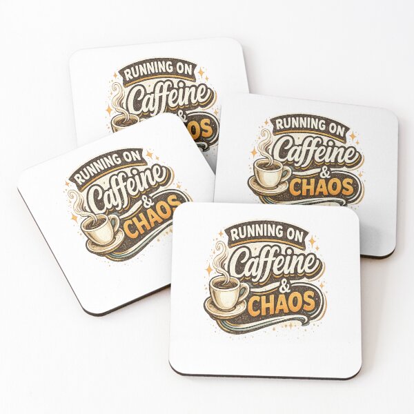 Item preview, Running On Caffeine & Chaos designed and sold by Cotton Theory.
