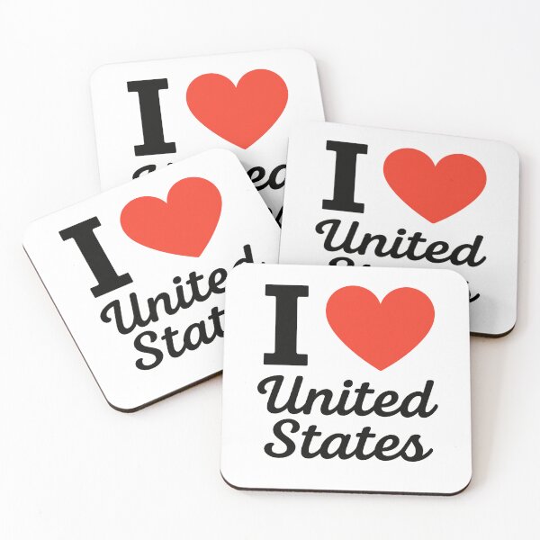 Item preview, I Love United States | Patriotic Typography | Celebrating American Pride & Culture designed and sold by PaintedPixels01.