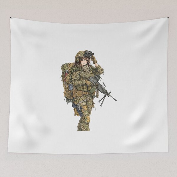 Item preview, Machine Gun Girl designed and sold by RAWLIFEGRAPHIC.