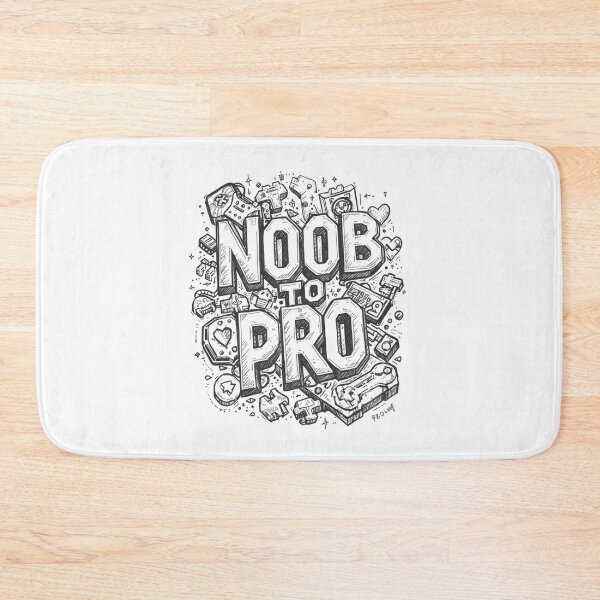 Item preview, Noob to pro gamer slogan designed and sold by CleanDecor.
