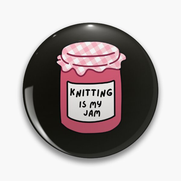 Item preview, knitting is my jam funny pun  quote gift designed and sold by phoebescribble.