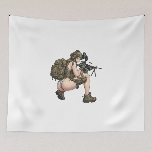 Item preview, Machine Gun Girl designed and sold by RAWLIFEGRAPHIC.