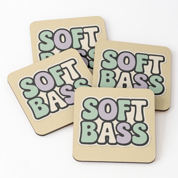 Item preview, Soft Bass Chill Electronic Typography Minimal Music Art designed and sold by |TRSSHOP|.