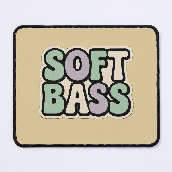 Item preview, Soft Bass Chill Electronic Typography Minimal Music Art designed and sold by |TRSSHOP|.