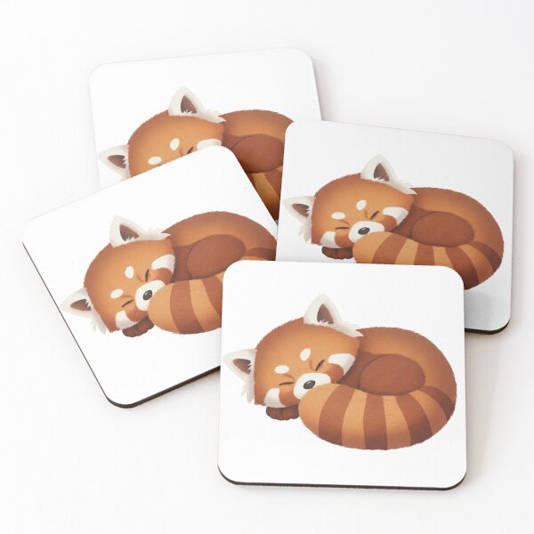 Item preview, Sleeping Red Panda – Cozy Forest Friend designed and sold by Foxia-Illustria.