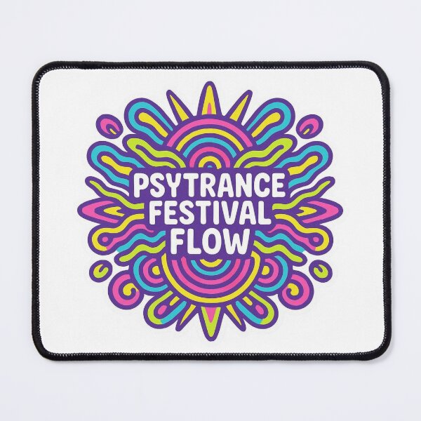 Item preview, Psytrance Festival Flow Psychedelic Mandala Rave Art designed and sold by |TRSSHOP|.