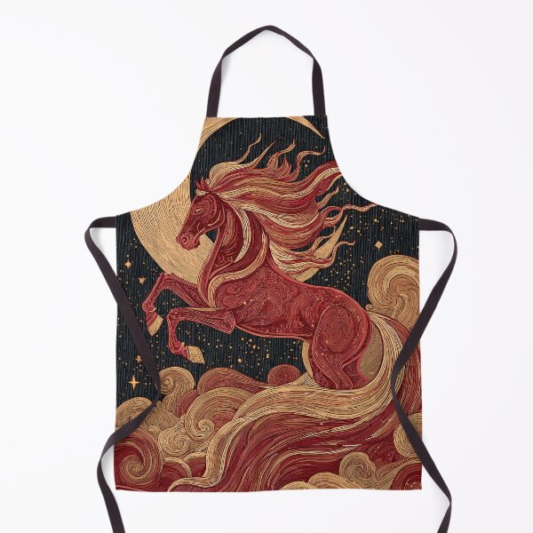 Item preview, Crimson Lunar Stallion in Stars designed and sold by Turocks.