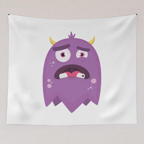Item preview, Cute Purple Monster Ghost designed and sold by Captain Creative.