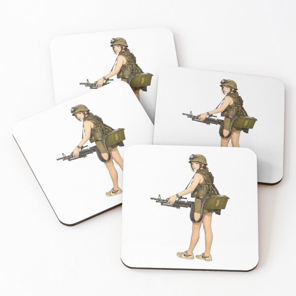 Item preview, Machine Gun Girl designed and sold by RAWLIFEGRAPHIC.
