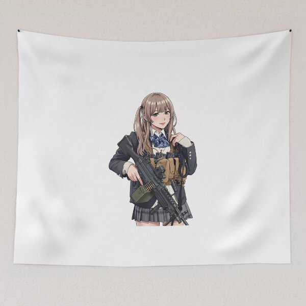 Item preview, Machine Gun Girl designed and sold by RAWLIFEGRAPHIC.