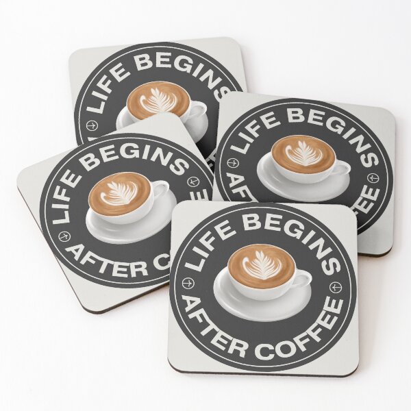 Item preview, Life Begins After Coffee   designed and sold by Syd The Kid Art.