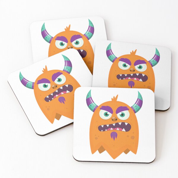 Item preview, Cute Orange Monster Ghost designed and sold by Captain Creative.