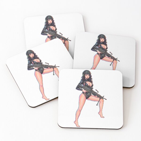 Item preview, Machine Gun Girl designed and sold by RAWLIFEGRAPHIC.