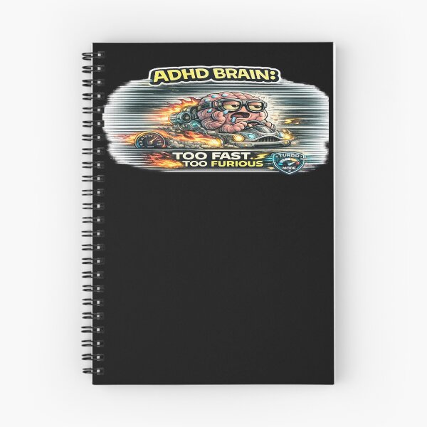 Item preview, ADHD Brain Too Fast Too Furious Funny Chaos Meme designed and sold by FeralMindStudio.