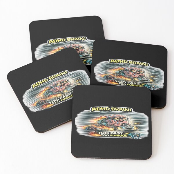 Item preview, ADHD Brain Too Fast Too Furious Funny Chaos Meme designed and sold by FeralMindStudio.