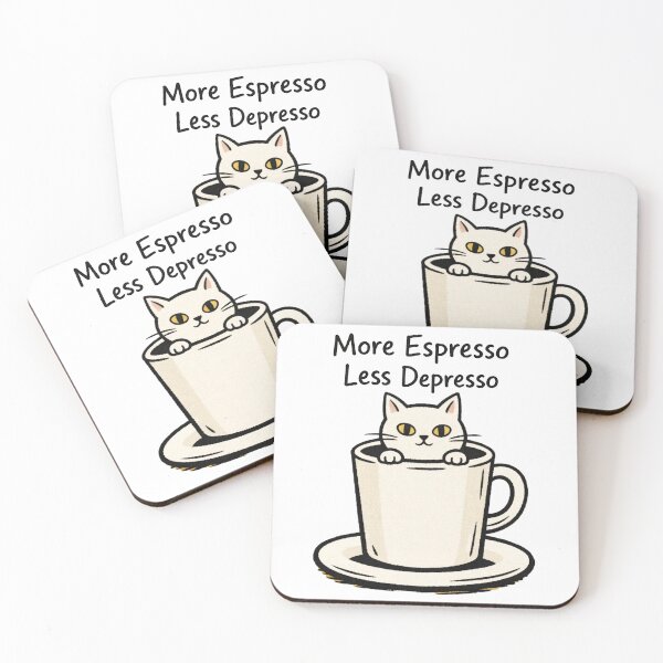 Item preview, More Espresso Less Depresso designed and sold by friedcactstudio.