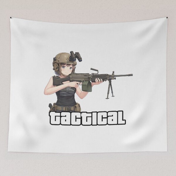 Item preview, Machine Gun Girl designed and sold by RAWLIFEGRAPHIC.