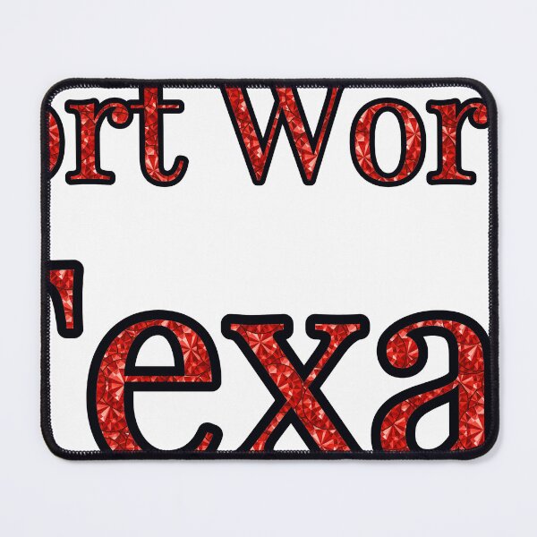 Item preview, Fort Worth Texas City Name With Red Rhinestone designed and sold by TheIconSmith.