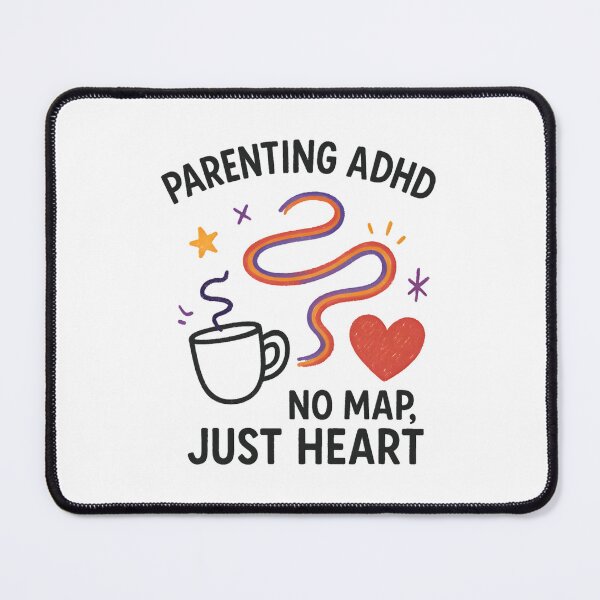 Item preview, Parenting ADHD – No Map, Just Heart Funny ADHD Mom Life Design designed and sold by MomParentADHD.