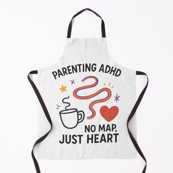 Item preview, Parenting ADHD – No Map, Just Heart Funny ADHD Mom Life Design designed and sold by MomParentADHD.