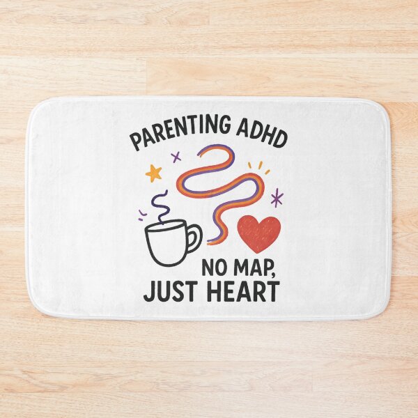 Item preview, Parenting ADHD – No Map, Just Heart Funny ADHD Mom Life Design designed and sold by MomParentADHD.