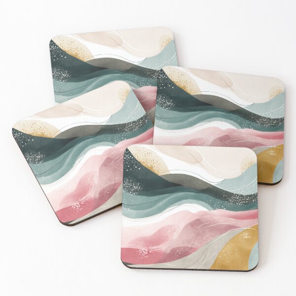 Item preview, Colorful abstract waves in art designed and sold by anytka.