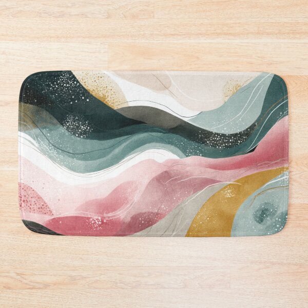 Item preview, Colorful abstract waves in art designed and sold by anytka.
