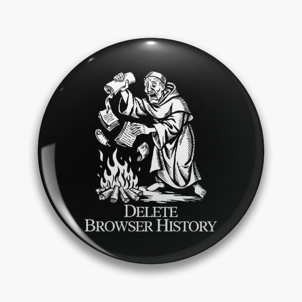 Item preview, Monk Burning Books Browser History designed and sold by SignumShop.