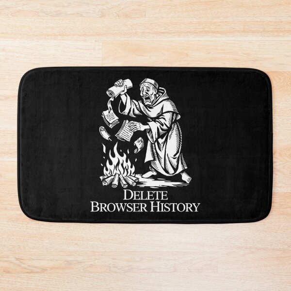 Item preview, Monk Burning Books Browser History designed and sold by SignumShop.