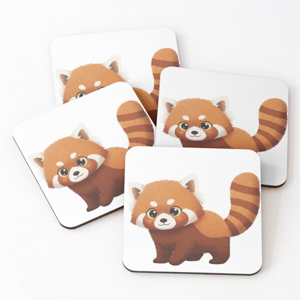 Item preview, Standing Red Panda – Playful Forest Friend designed and sold by Foxia-Illustria.