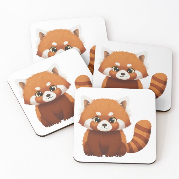 Item preview, Sitting Red Panda – Playful Forest Friend designed and sold by Foxia-Illustria.