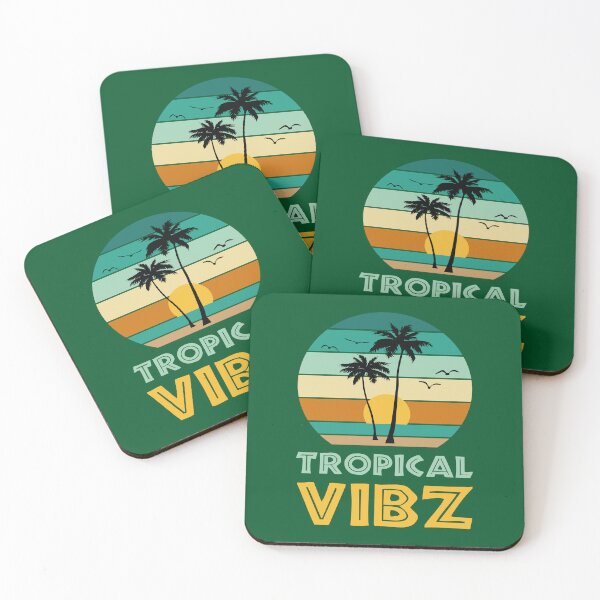 Item preview, Tropical Vibes | Retro Coastal Sunset designed and sold by MammothArt.