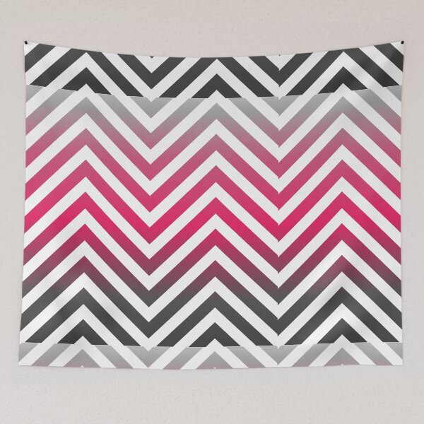Item preview, Zig zag pattern in hot pink designed and sold by Shawlin Islam.