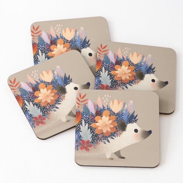 Item preview, Colorful flower hedgehog designed and sold by anytka.