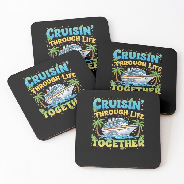 Item preview, Cruisin' Through Life Together Cruise Travel Vacation Couple designed and sold by salmzouriart.