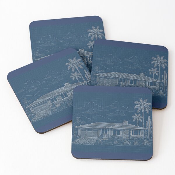 Item preview, Vintage Palm Springs House Plan designed and sold by Jeffsredbubble.