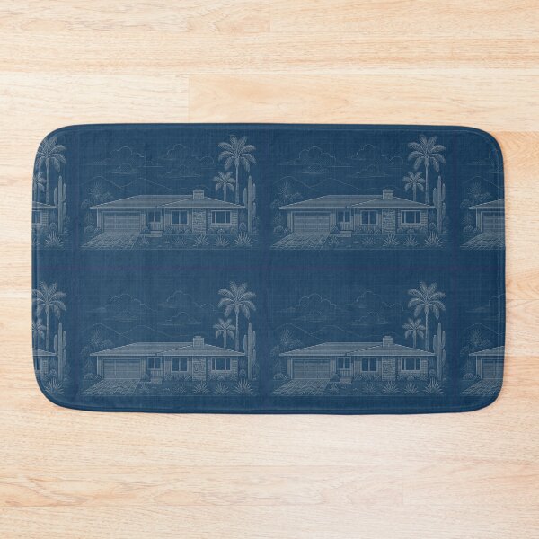 Item preview, Vintage Palm Springs House Plan designed and sold by Jeffsredbubble.