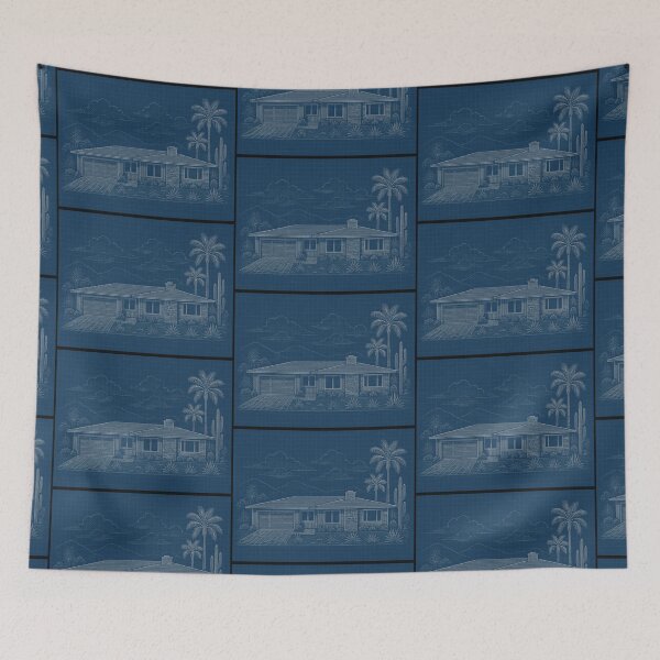 Item preview, Vintage Palm Springs House Plan designed and sold by Jeffsredbubble.