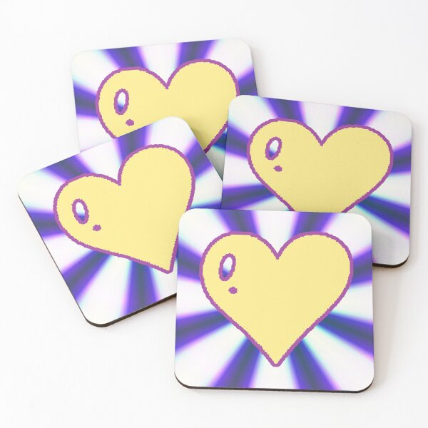 Item preview, Yellow Heart with Blue Ray Background – Colorful and Vibrant Pop Design designed and sold by AstronautMerch.