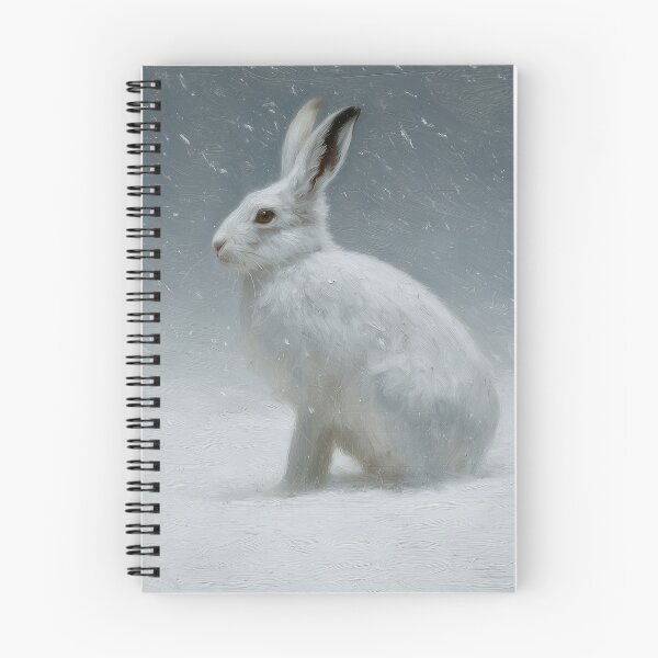 Item preview, White Hare in Falling Snow designed and sold by M&A Design House.