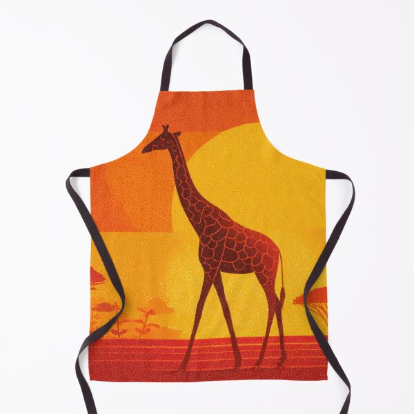 Item preview, Giraffe walks in sunset landscape designed and sold by anytka.