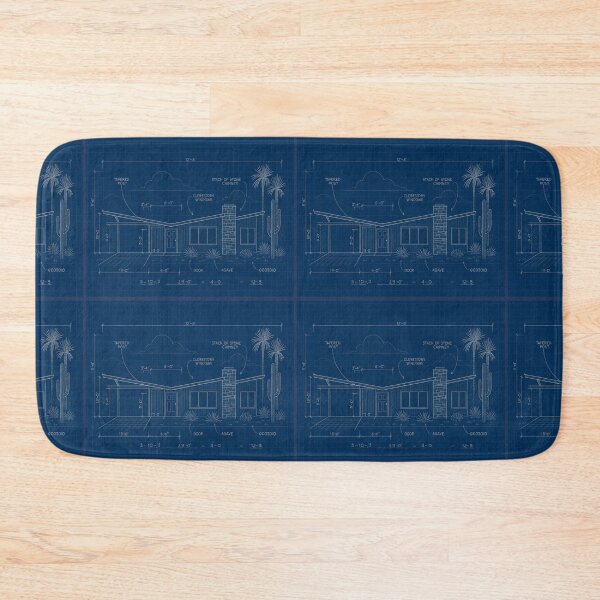 Item preview, Vintage Palm Springs House Plan 2 designed and sold by Jeffsredbubble.