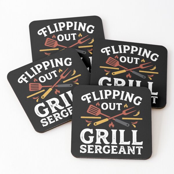 Item preview, Flipping Out Grill Sergeant Funny Backyard BBQ Grilling designed and sold by Emmatshirt1.