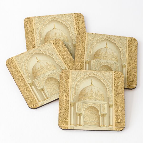 Item preview, Ornate Islamic Mihrab & Dome: Minimalist Palatial Architecture Illustration (V.1) designed and sold by D-Islamic.