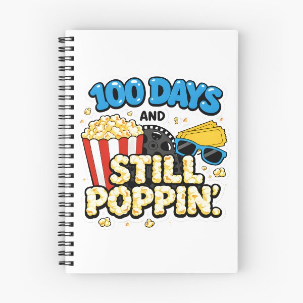 Item preview, 100 Days And Still Poppin Blue Yellow Pop Art Outlined 100th Day Of School Popcorn Teacher Shirt designed and sold by JaaCreativeShop.